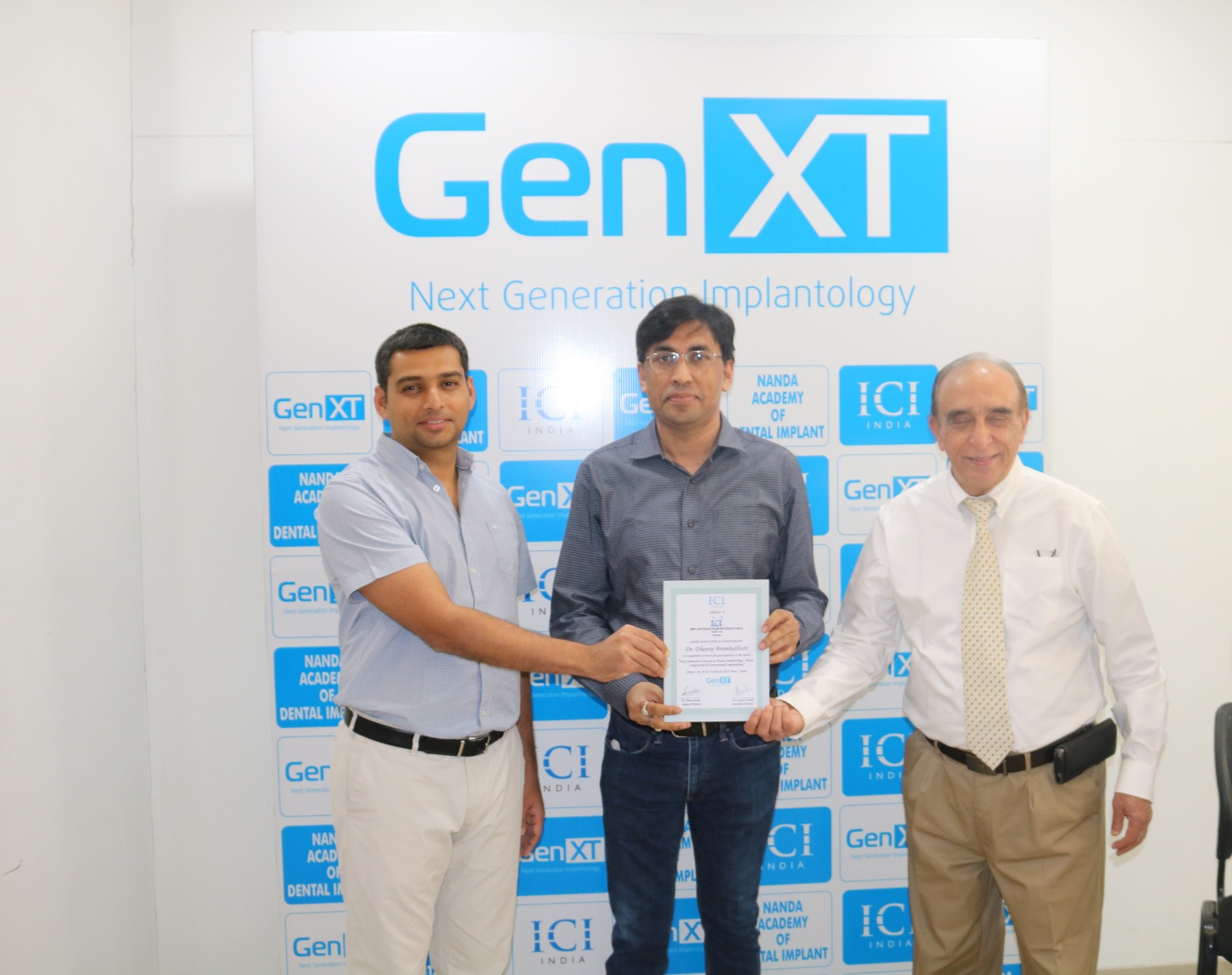 Certificate ceremony